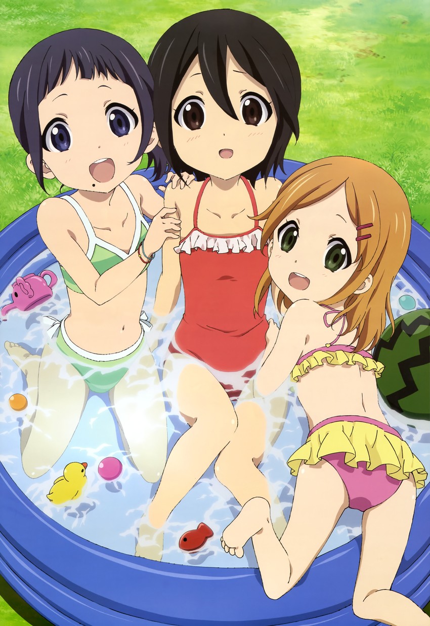 inaba himeko, nagase iori, and kiriyama yui (nyantype and 1 more) drawn by tsutsumiya_noriko