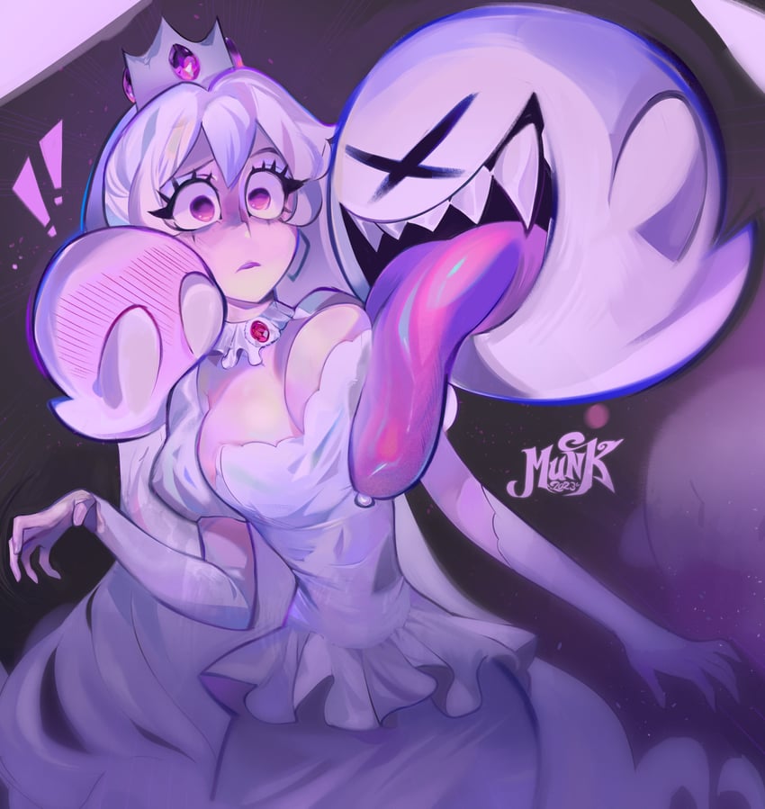 princess king boo and boo (mario and 1 more) drawn by mulemount