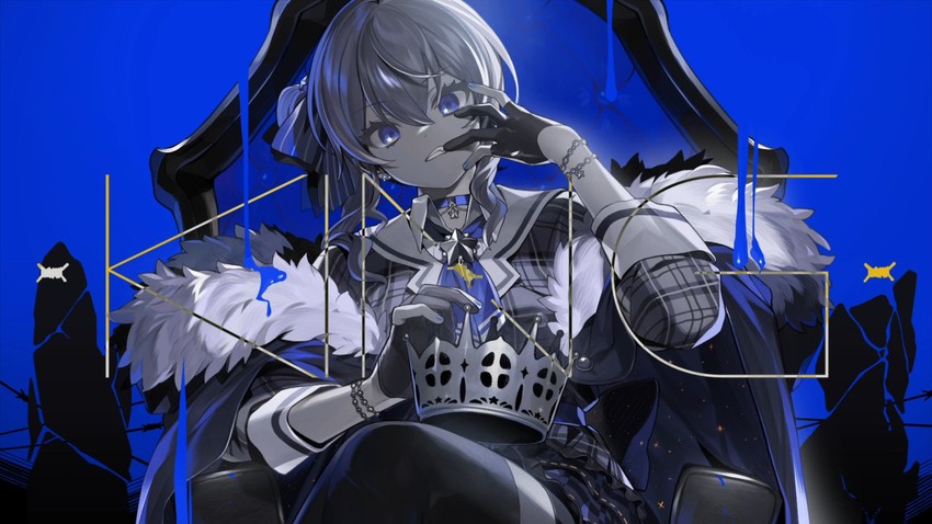 hoshimachi suisei (hololive and 1 more) drawn by lunch_(lunchicken)