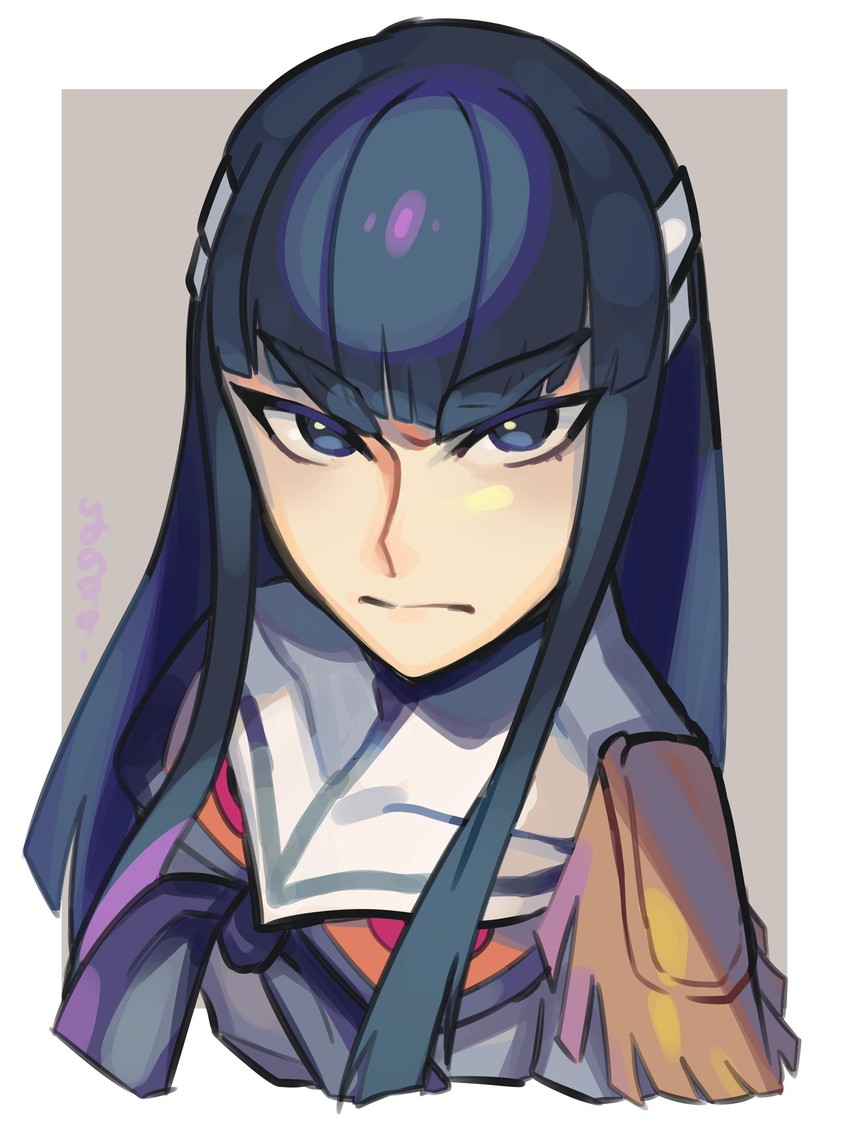 kiryuuin satsuki and junketsu (kill la kill) drawn by yasaikakiage