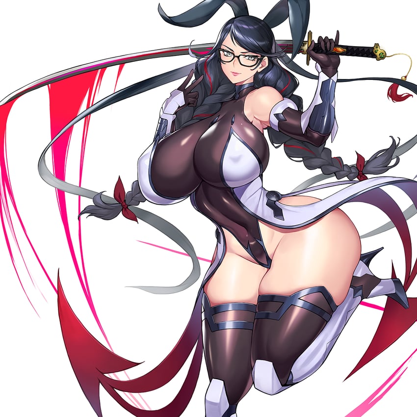 bayonetta and mizuki shiranui (taimanin and 3 more) drawn by gurimjang