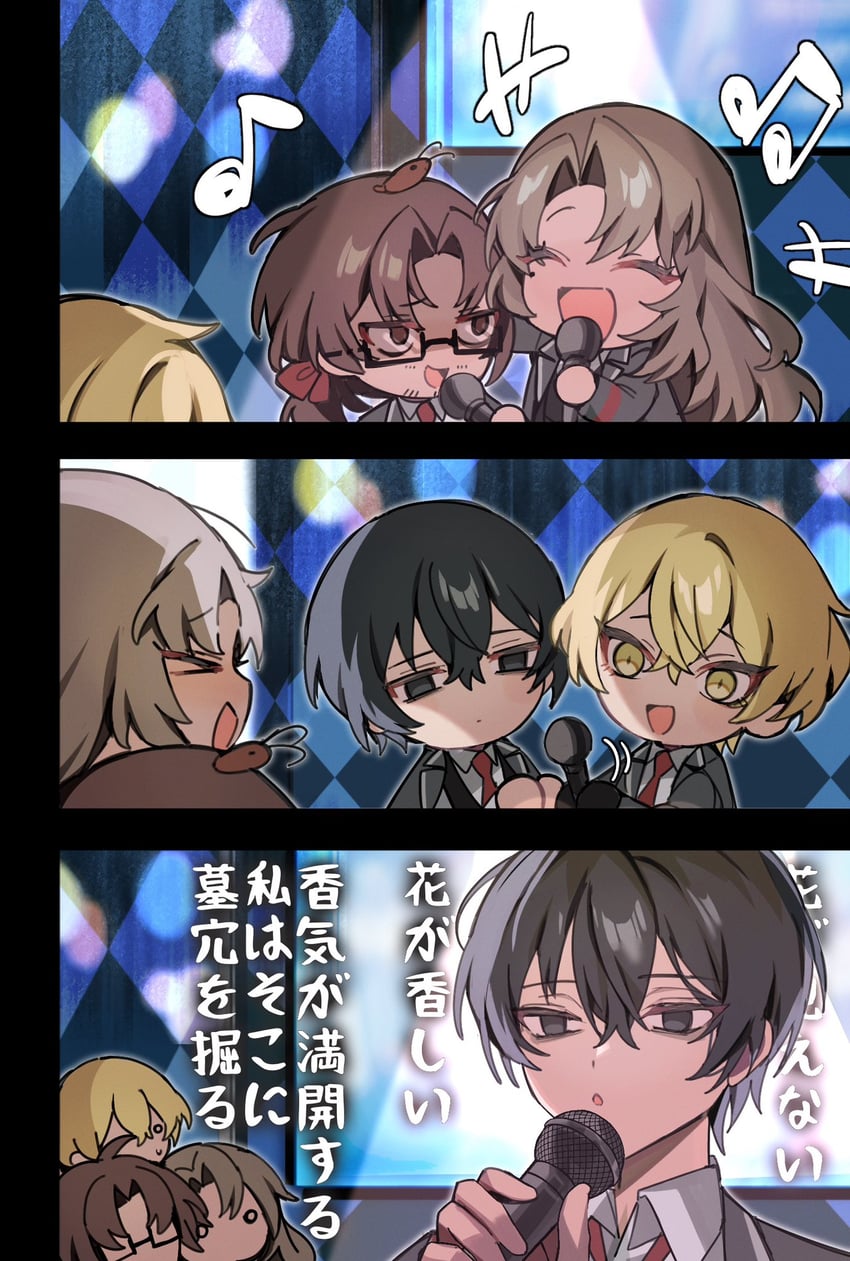 sinclair, yi sang, gregor, and rodion (project moon and 1 more) drawn by mu46016419