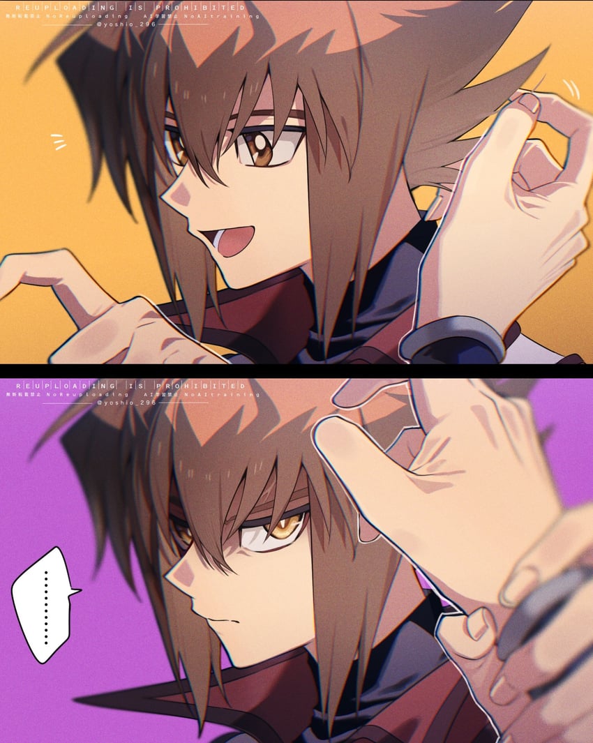 yuki judai (yu-gi-oh! and 1 more) drawn by yoshio_296