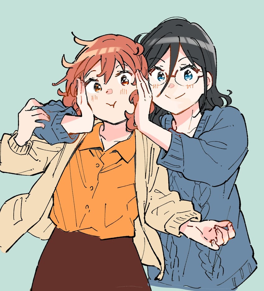 oumae kumiko and tanaka asuka (hibike! euphonium) drawn by amano_shin