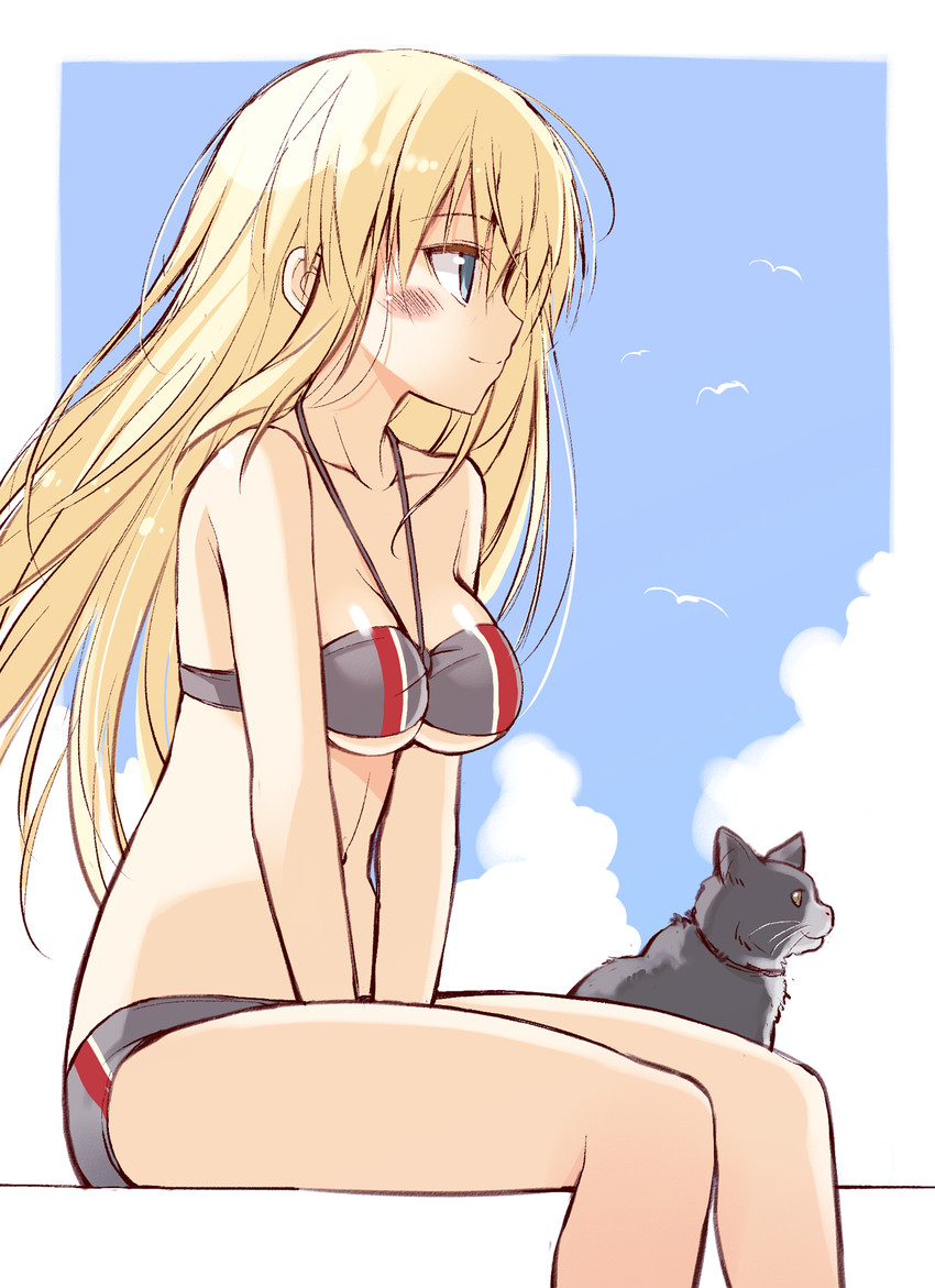 bismarck and unsinkable sam (kantai collection) drawn by ohta_yuichi