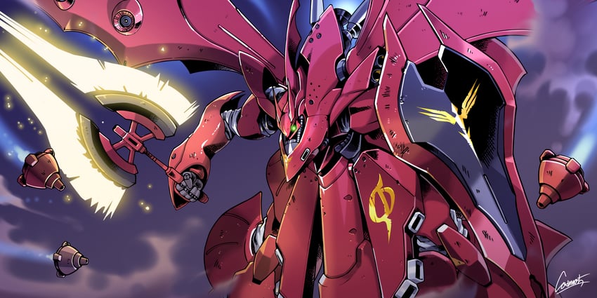 nightingale (gundam and 2 more) drawn by cosmo-5