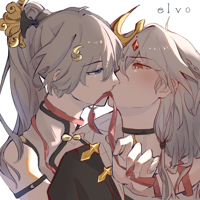 fu hua and herrscher of sentience (honkai and 1 more) drawn by elvo-.-_(ugo62847033)
