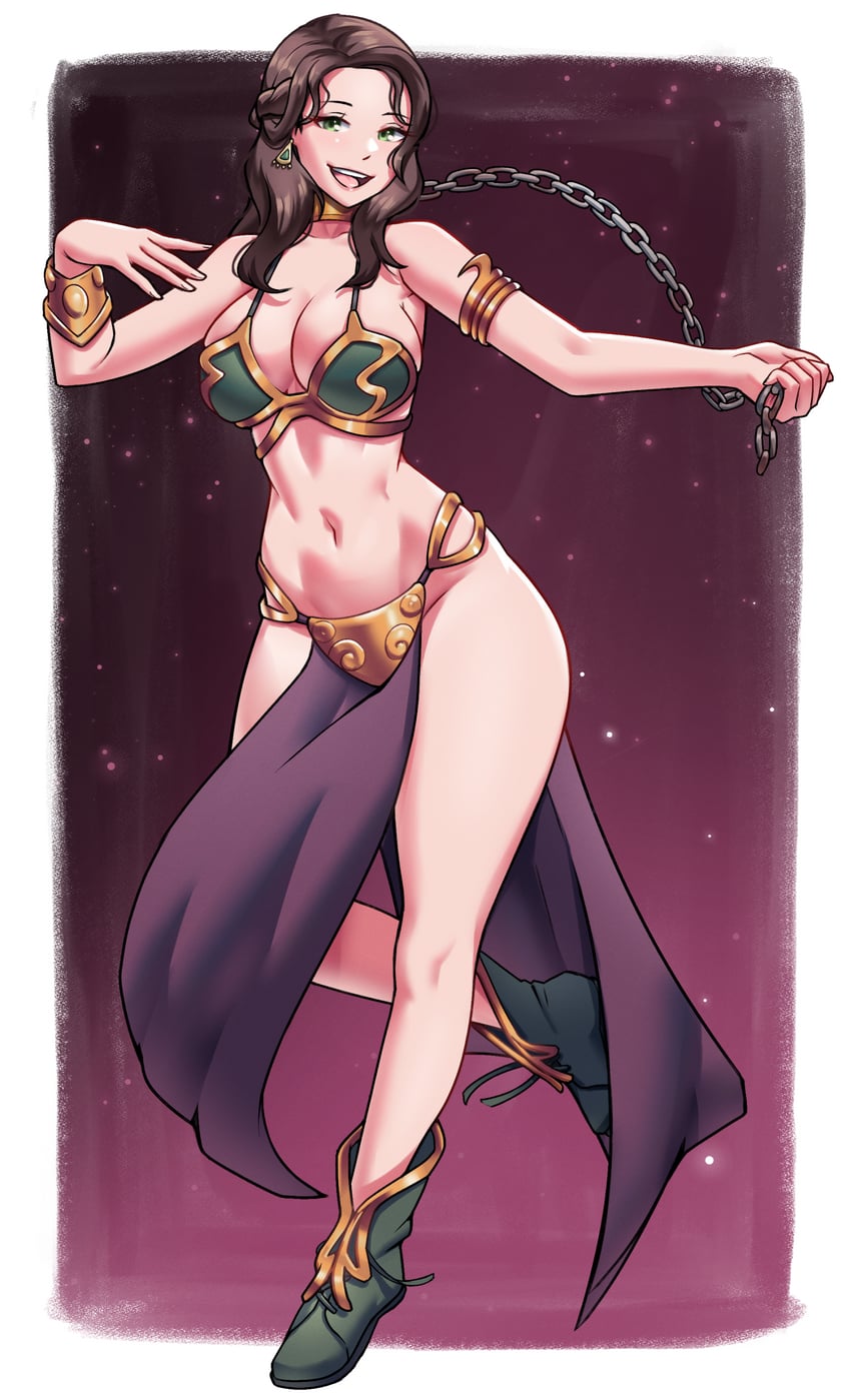 dorothea arnault, princess leia, and huttslayer leia (fire emblem and 4 more) drawn by dracksart