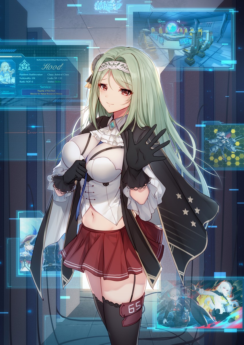 illinois (warship girls r and 1 more) drawn by bison_cangshu