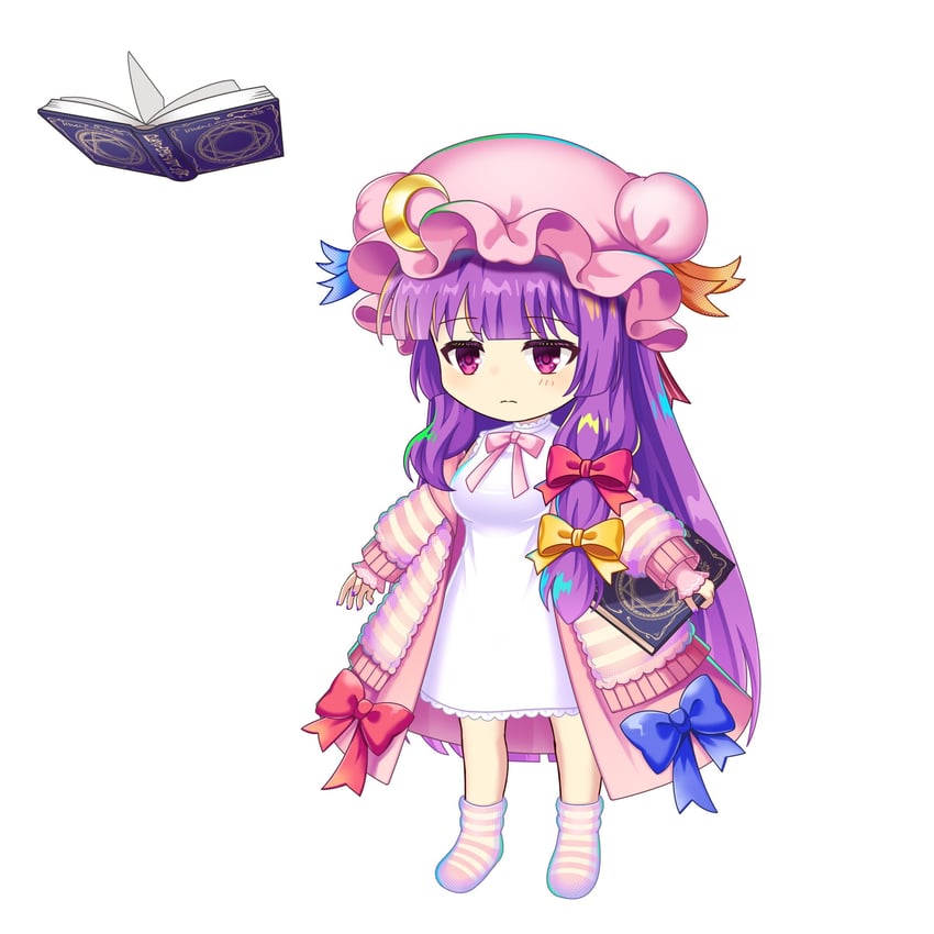 patchouli knowledge (touhou and 1 more) drawn by rotte_(1109)