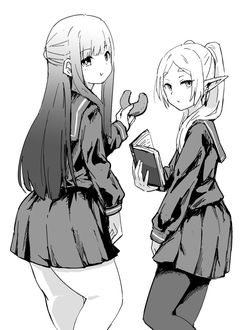 frieren and fern (sousou no frieren) drawn by tenten_(chan4545)