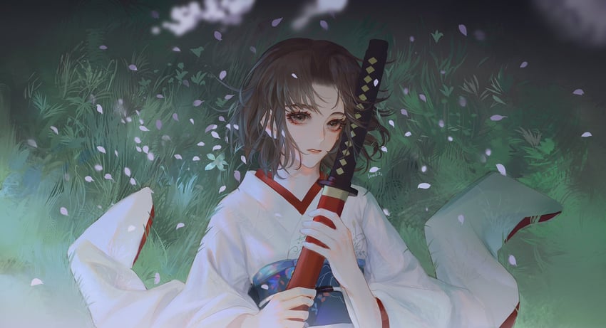 ryougi shiki and void shiki (kara no kyoukai) drawn by level02