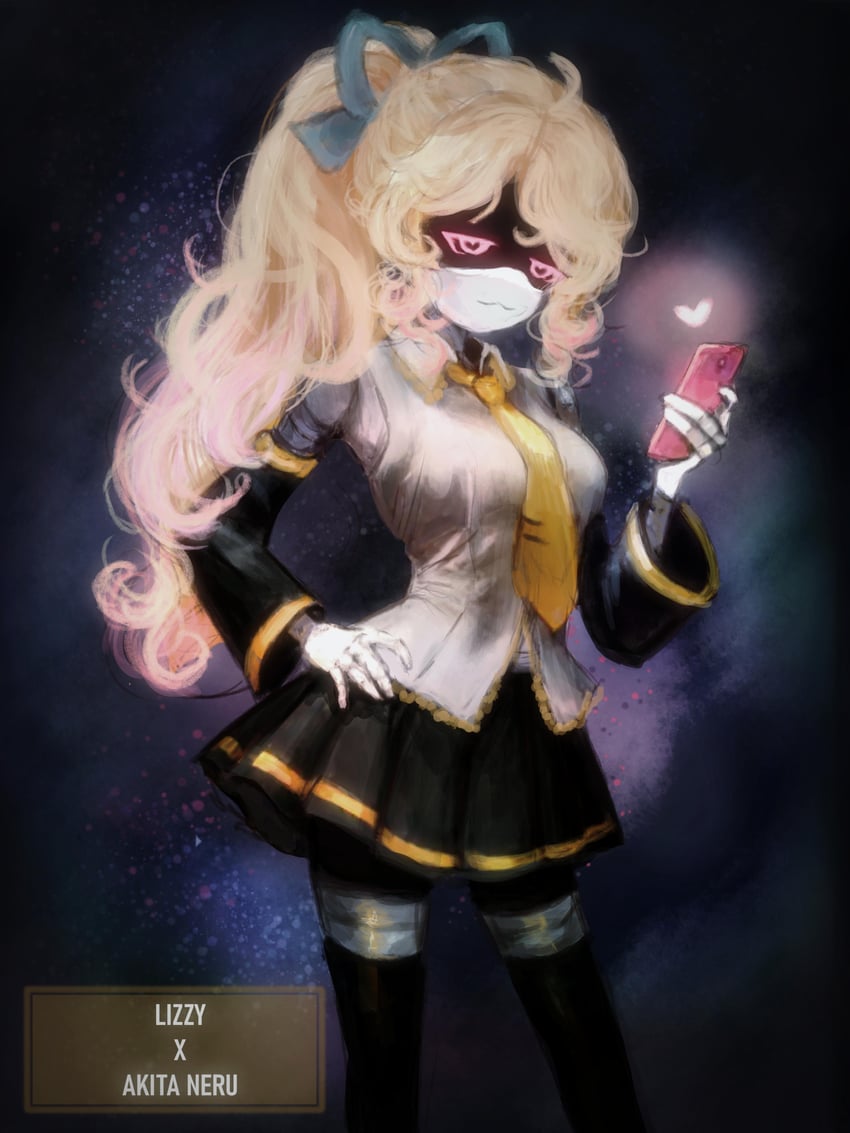 akita neru and lizzy (vocaloid and 1 more) drawn by idk_butterfly