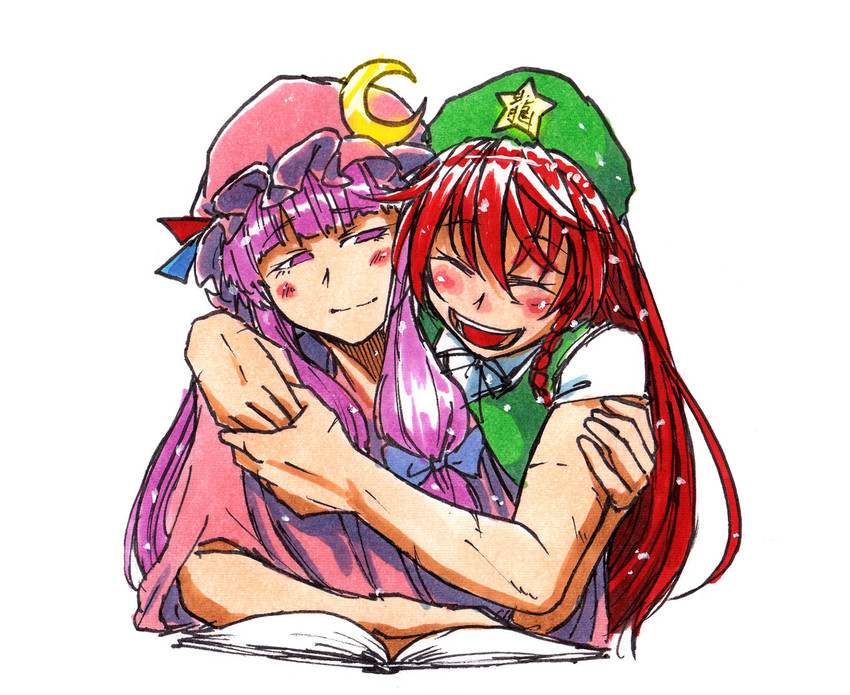patchouli knowledge and hong meiling (touhou) drawn by koyubi_(littlefinger1988)