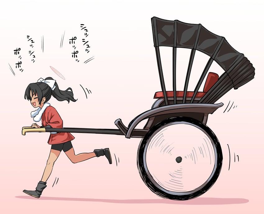 rickshaw student (blue archive) drawn by itou_yuuji