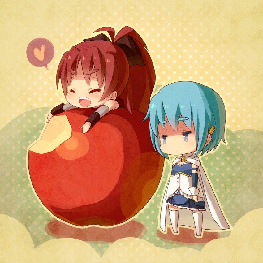 miki sayaka and sakura kyoko (mahou shoujo madoka magica) drawn by blueberry_(5959)