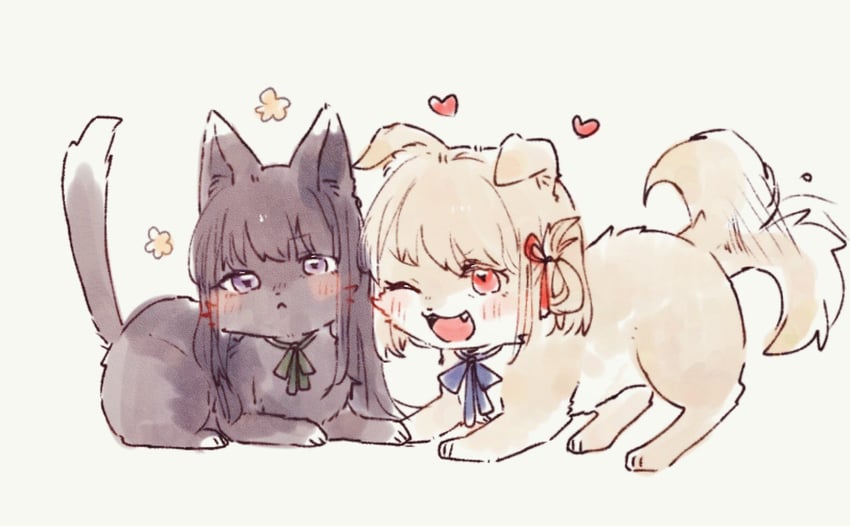 nishikigi chisato and inoue takina (lycoris recoil) drawn by mofu_ra