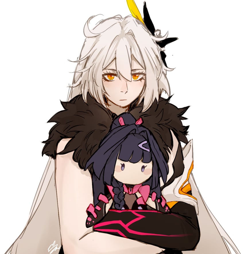 kiana kaslana and raiden mei (honkai and 1 more) drawn by cloud_ya