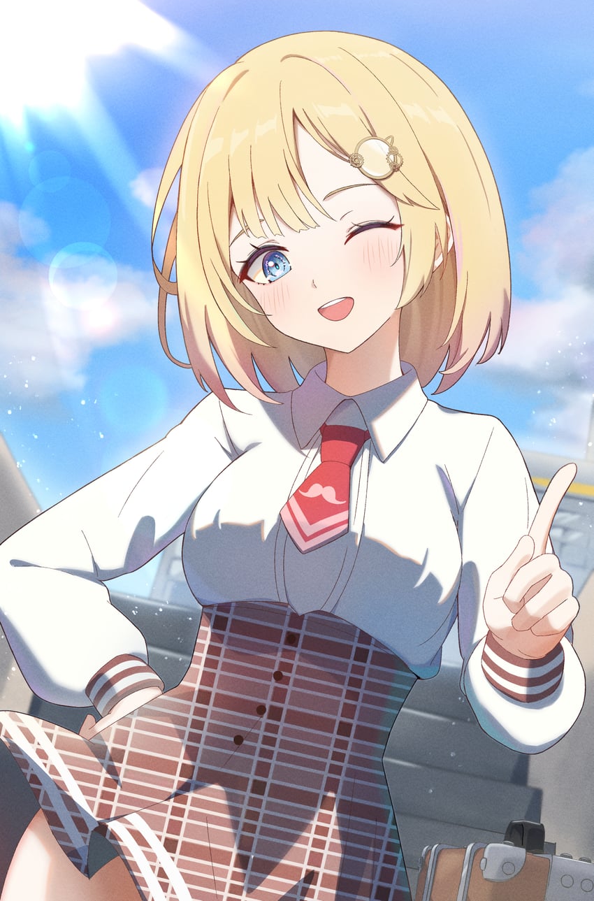 watson amelia (hololive and 1 more) drawn by chahanramen