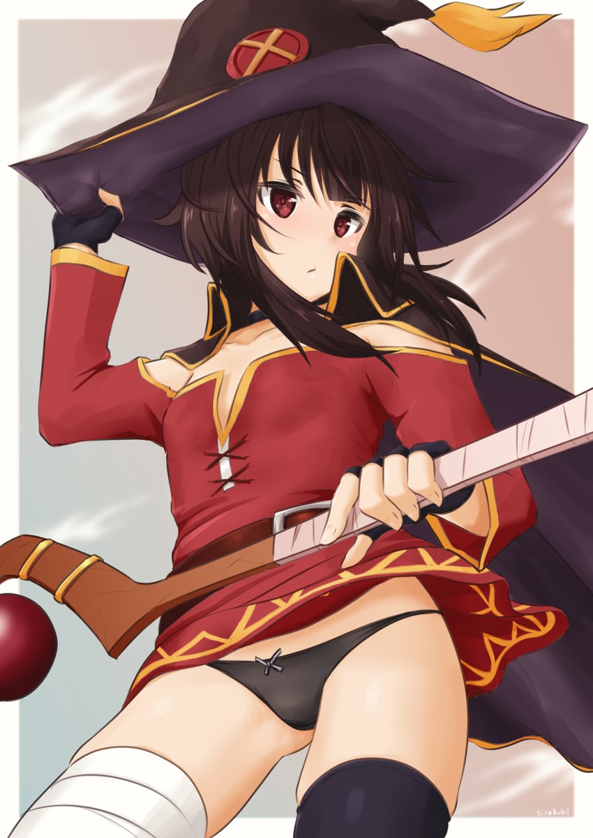 megumin (kono subarashii sekai ni shukufuku wo!) drawn by sirokohi