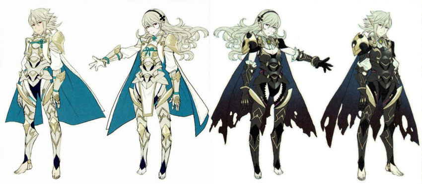 female corrin and male corrin (fire emblem and 1 more)