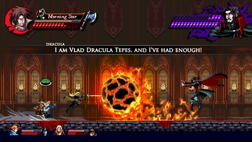 alucard, dracula, trevor c. belmont, and sypha belnades (castlevania) drawn by kradakor