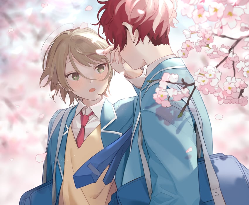 amagi hiiro and shiratori aira (ensemble stars!) drawn by luna_11777