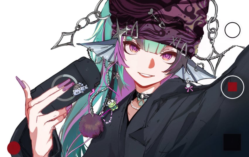 finana ryugu and ryuguard (nijisanji and 2 more) drawn by kirei767