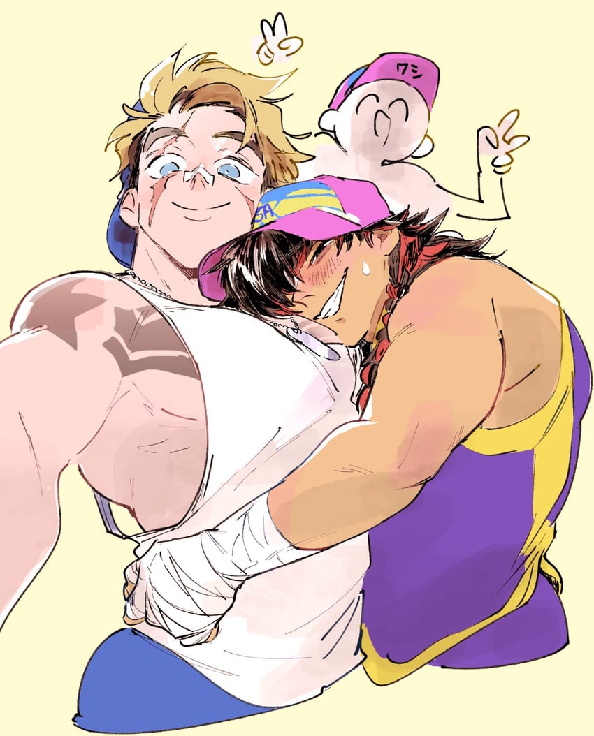 luke sullivan, player character, and bosch (street fighter and 1 more) drawn by egr_health