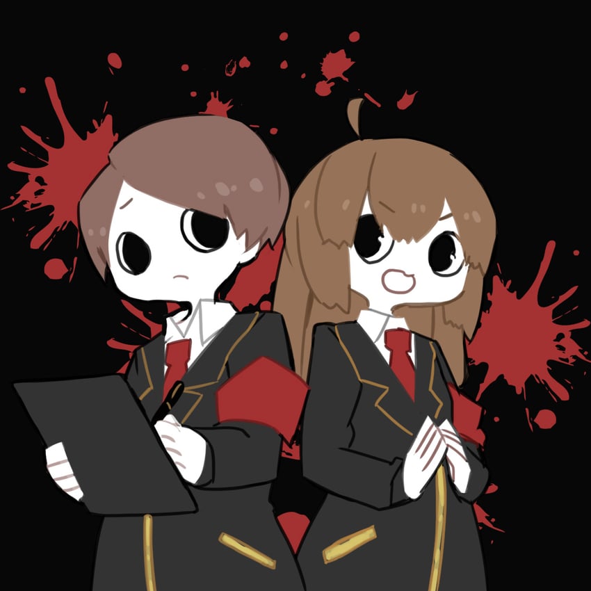 nugget and employee (project moon and 1 more) drawn by harvest_fes