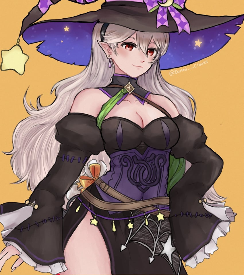 female corrin (fire emblem and 2 more) drawn by dotted_clouds
