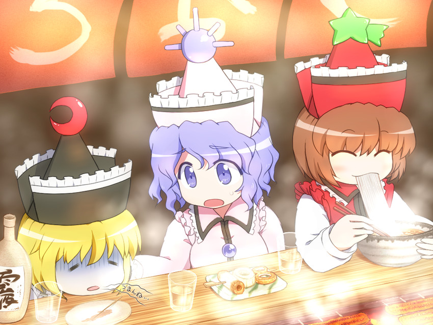 lunasa prismriver, merlin prismriver, and lyrica prismriver (touhou) drawn by shirosato