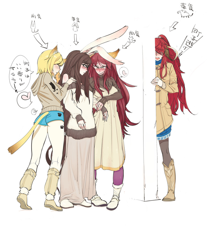 fukiishi ayako, sunahara shimako, malvina ethniu kunikou, and sakai machiko (original) drawn by hide_(lindalindalinda)