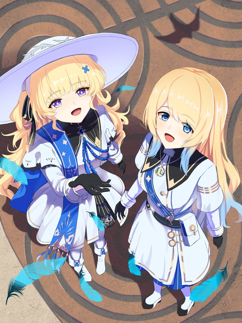 phoebe and zeta (indie virtual youtuber and 1 more) drawn by niadn_nb