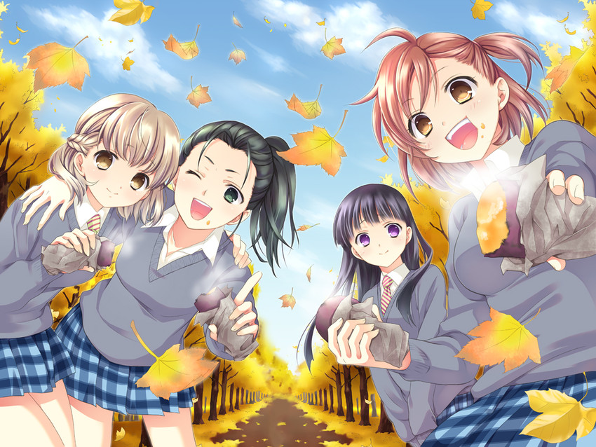 joshi kousei and 1 more drawn by ooshima_towa