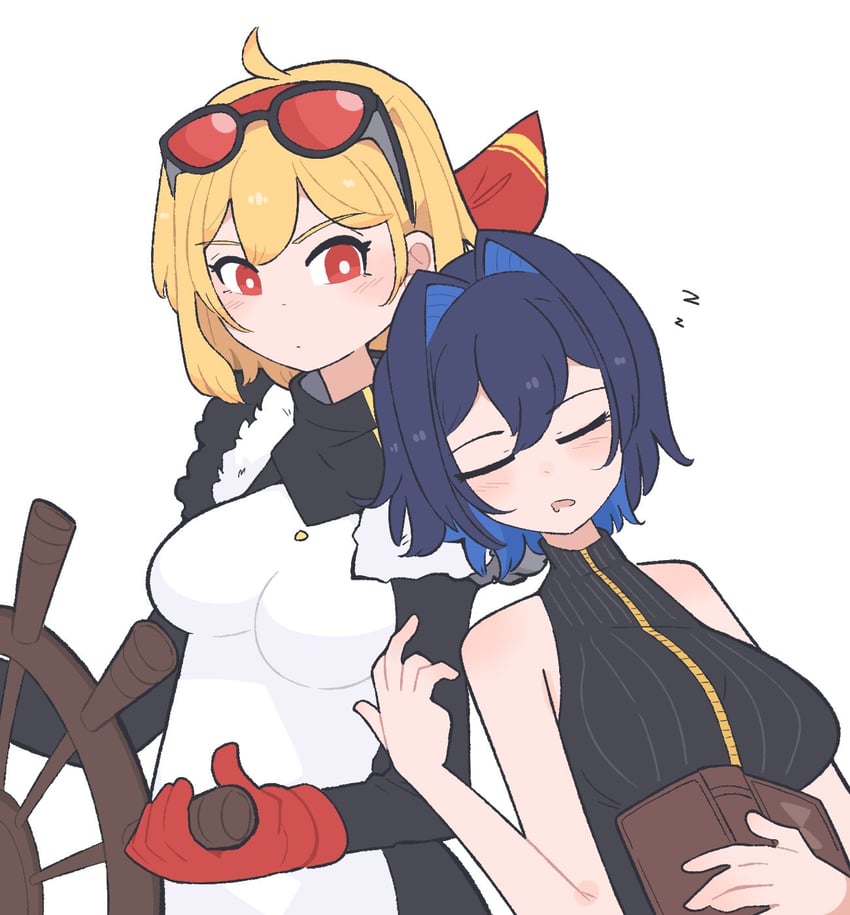 ouro kronii and kaela kovalskia (hololive and 2 more) drawn by oscar_get