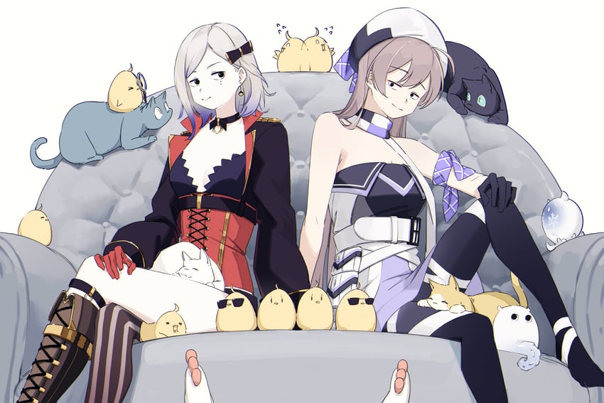 manjuu and jean bart (kantai collection and 1 more) drawn by hatski.sin