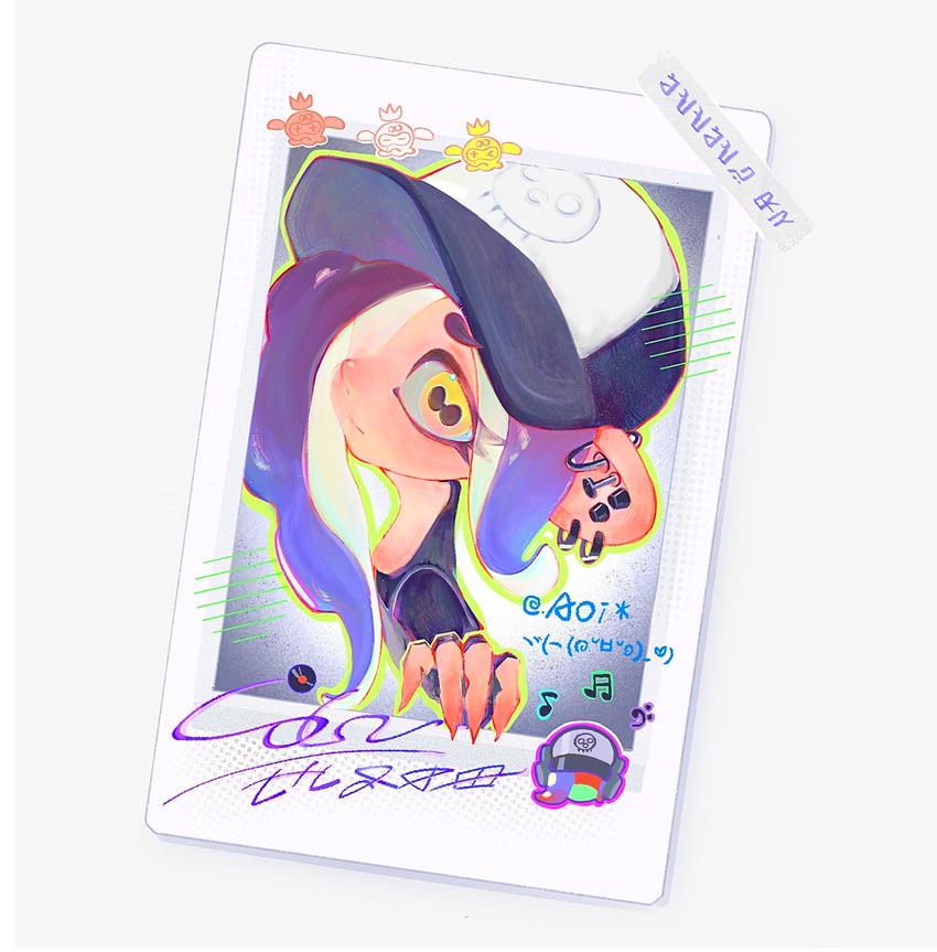 pearl, dedf1sh, and pearl drone (splatoon and 2 more) drawn by wumik1k1