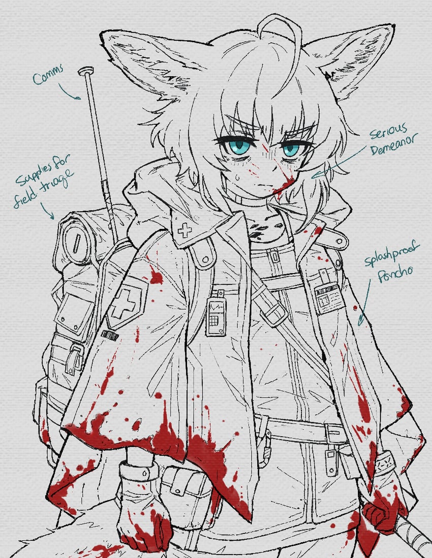 sussurro (arknights) drawn by kunochai