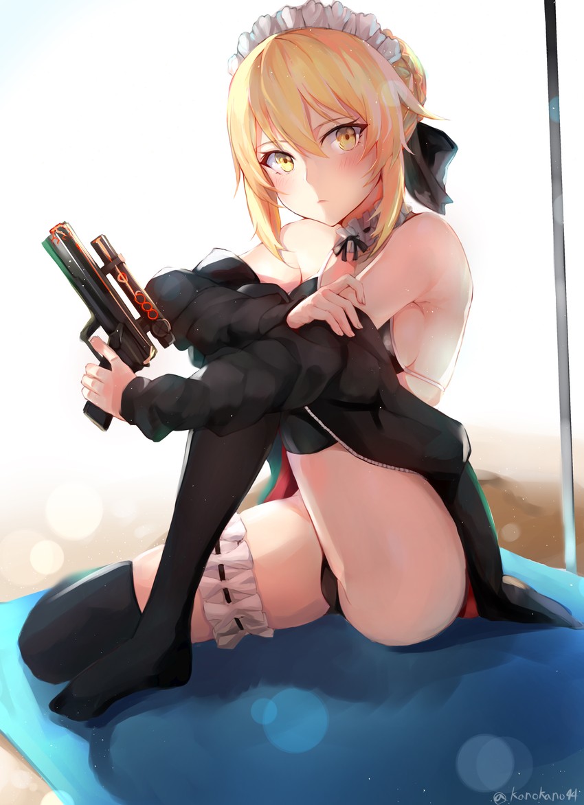 artoria pendragon and saber alter (fate and 1 more) drawn by kano_(kanokano44)