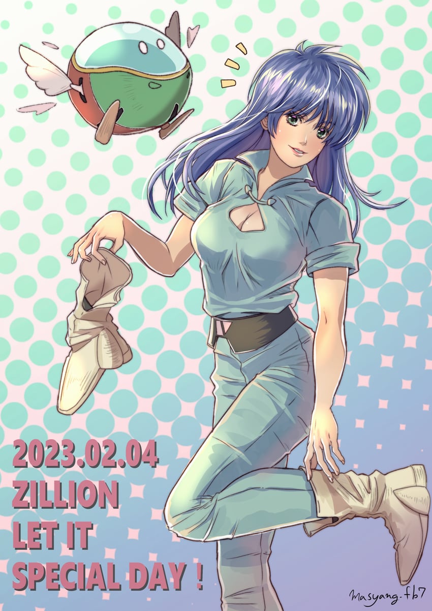 opa-opa and apple (fantasy zone and 1 more) drawn by ryu_(masu_nantoka-san)