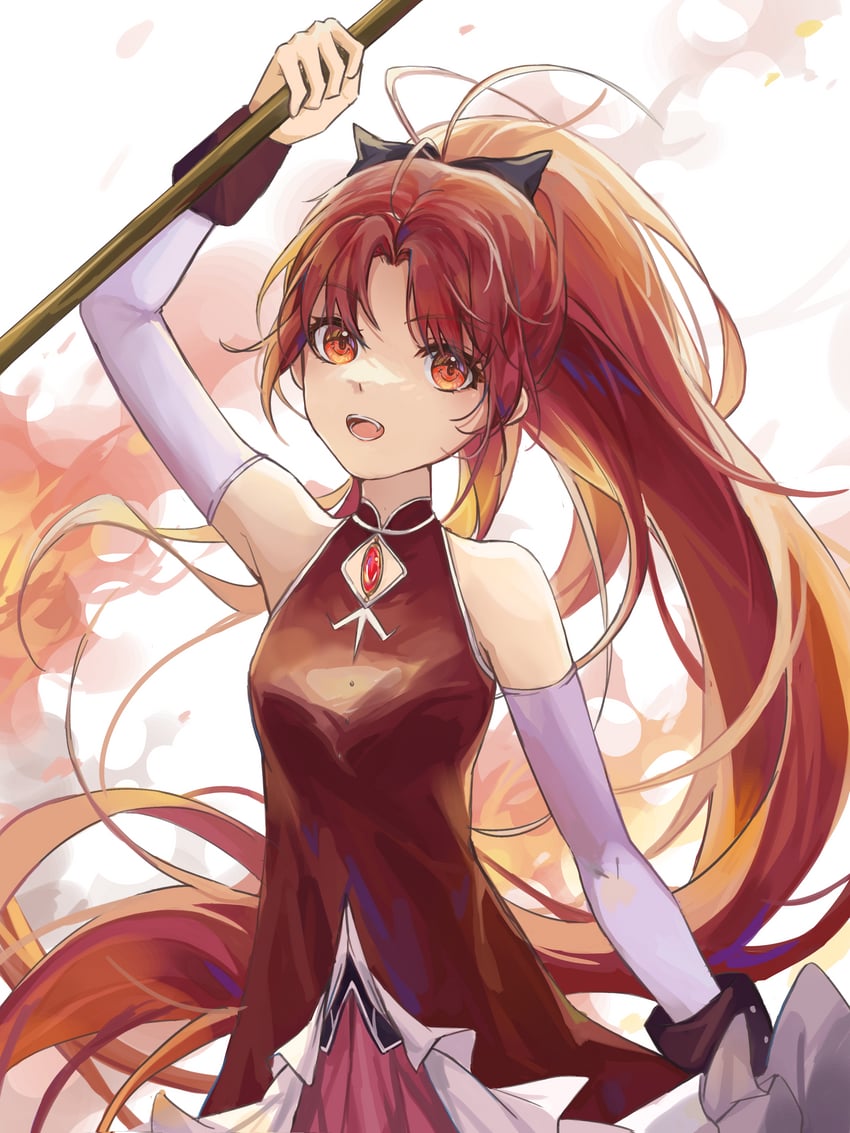 sakura kyoko (mahou shoujo madoka magica) drawn by lan_su