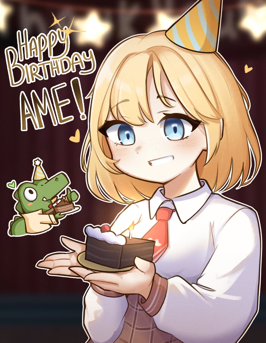 watson amelia and investigator (hololive and 1 more) drawn by moon_ldl