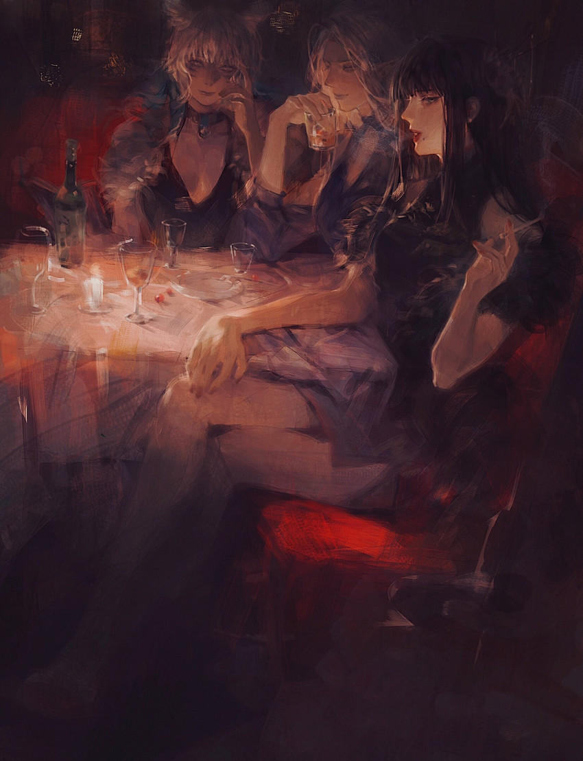 y'shtola rhul, yotsuyu goe brutus, and ysayle dangoulain (final fantasy and 1 more) drawn by sukly