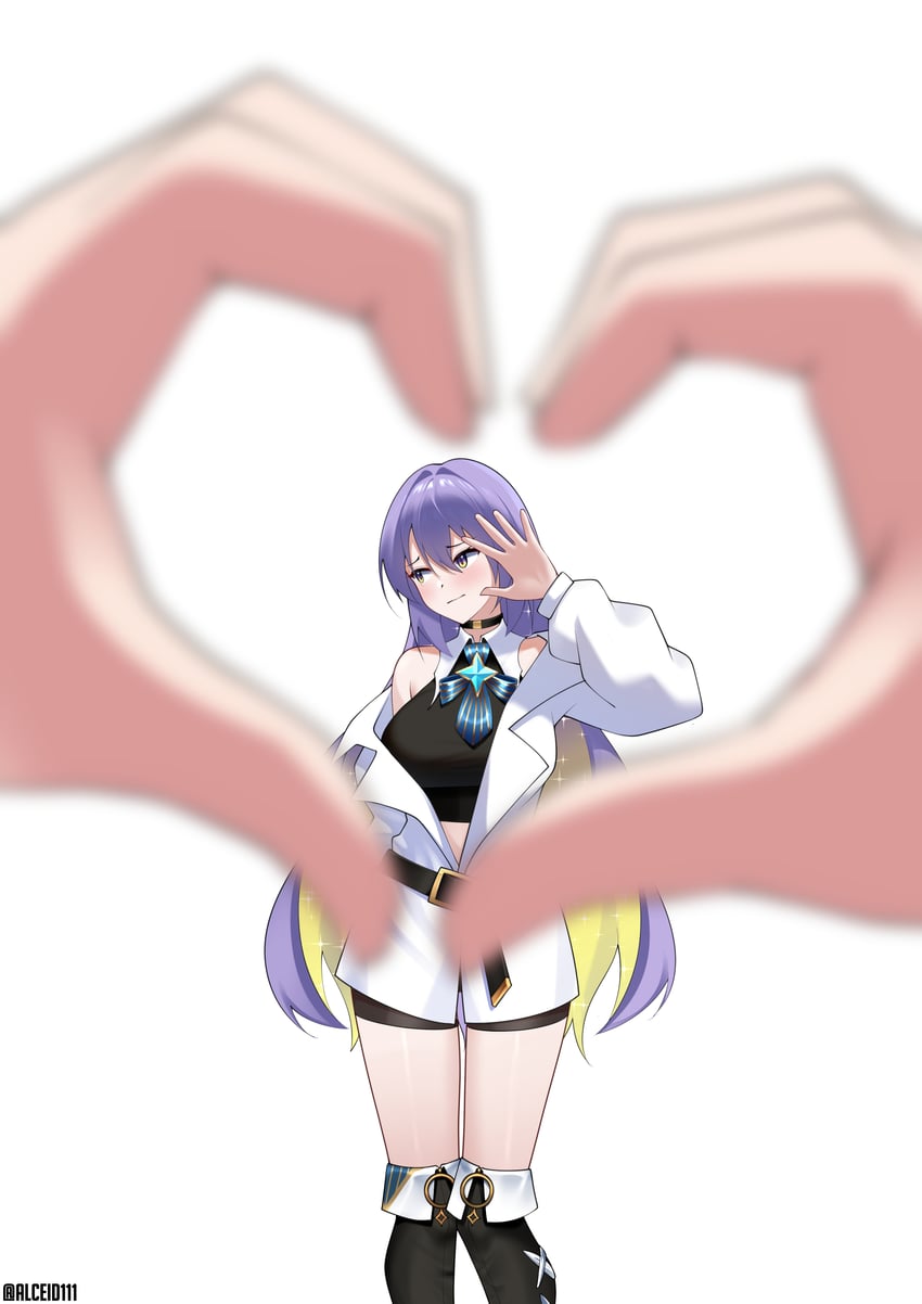 moona hoshinova (hololive and 1 more) drawn by alceid
