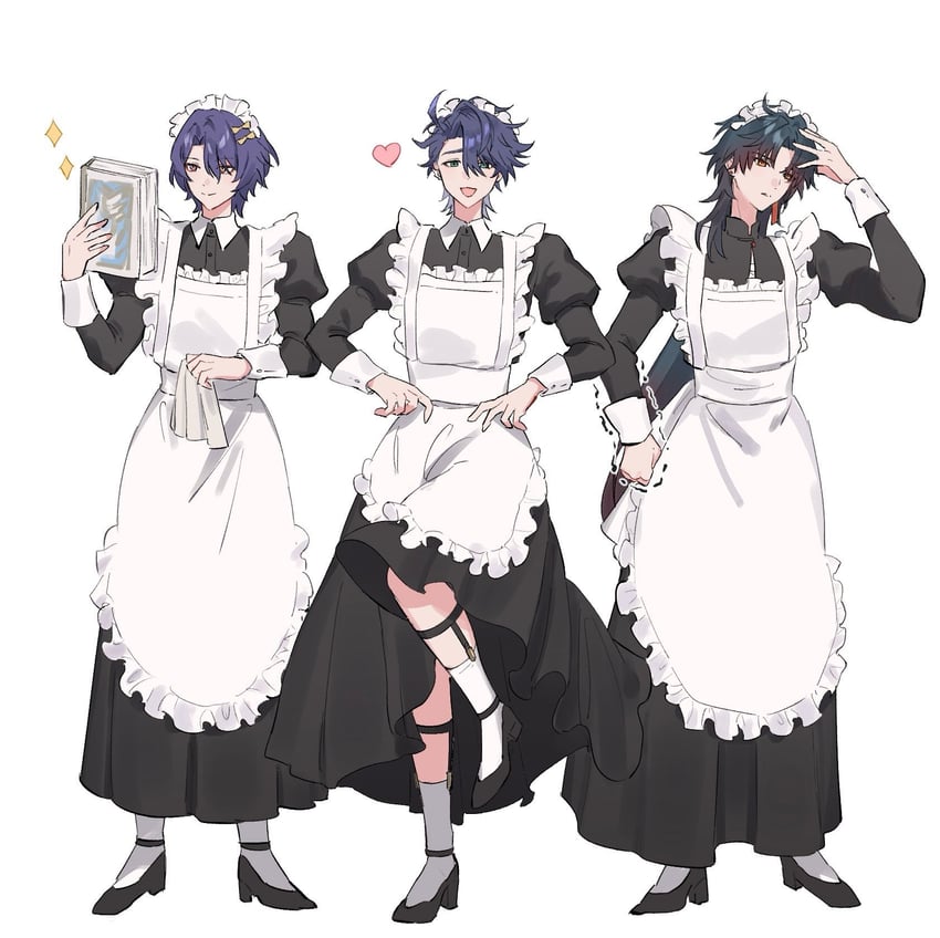 blade, dr. ratio, and sampo koski (honkai and 1 more) drawn by nekobni