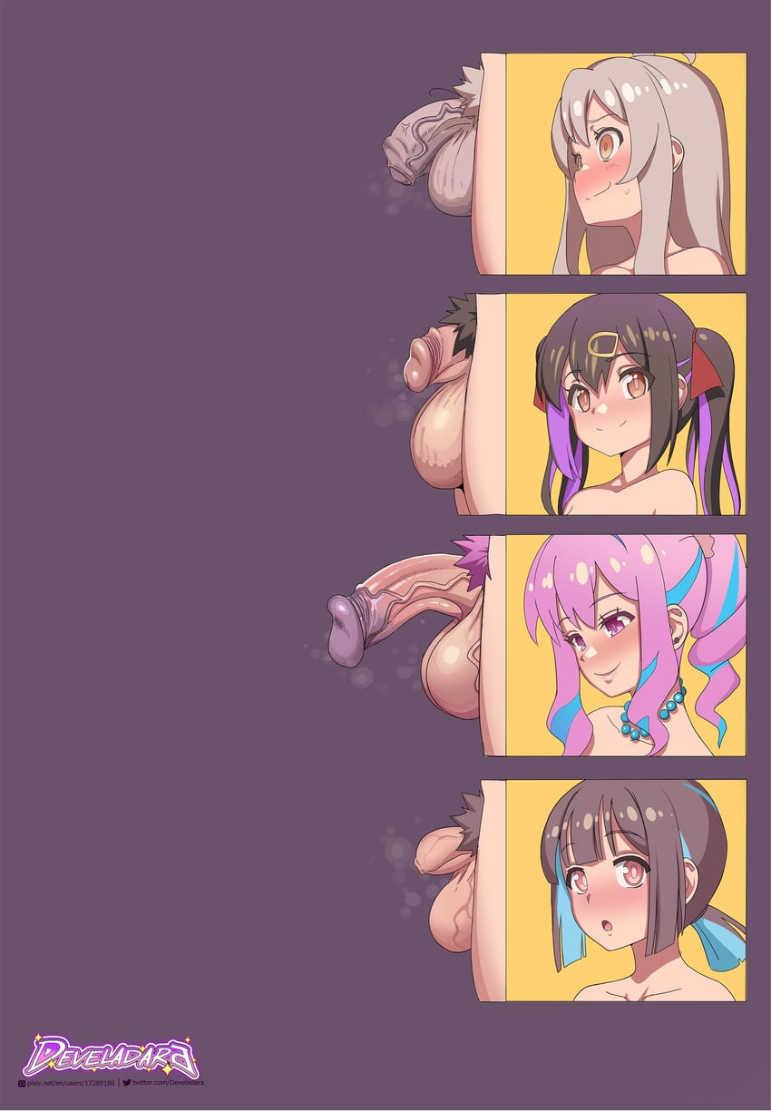 oyama mahiro, oyama mihari, hozuki momiji, and hozuki kaede (onii-chan wa oshimai!) drawn by develadara