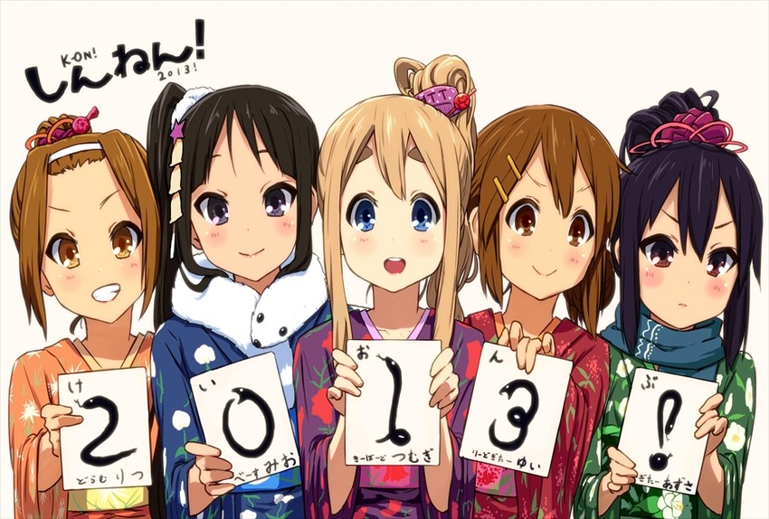 akiyama mio, nakano azusa, hirasawa yui, tainaka ritsu, and kotobuki tsumugi (k-on!) drawn by omaru_gyuunyuu