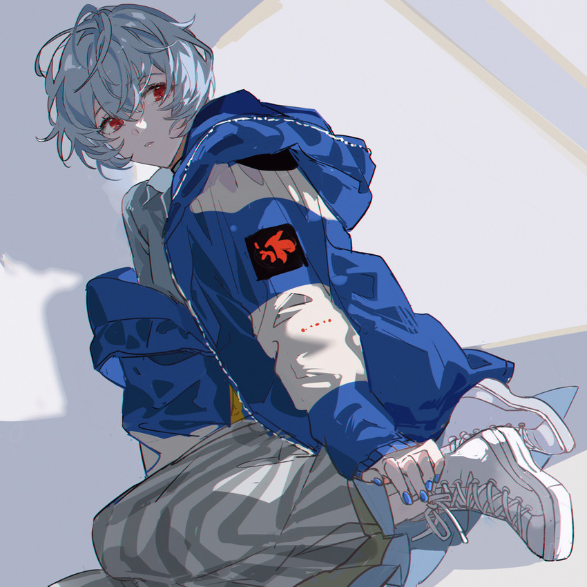 ayanami rei (neon genesis evangelion) drawn by hitokoto