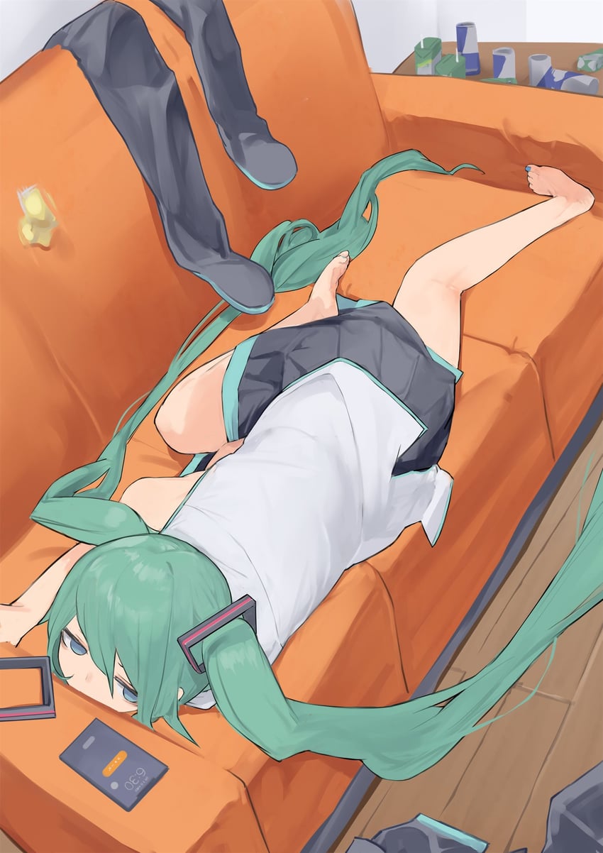 hatsune miku (vocaloid and 1 more) drawn by pocche-ex